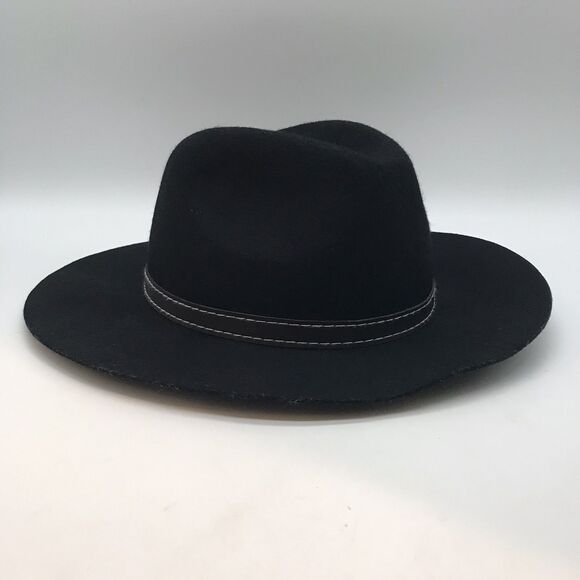 Madden Girl Women's 100% Wool Felt Fedora OSFA Buckle Band Western Cowboy Hat - Picture 2 of 12